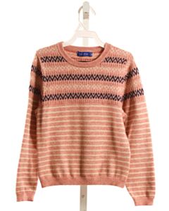 MAISON ME  PINK  STRIPED  SWEATER