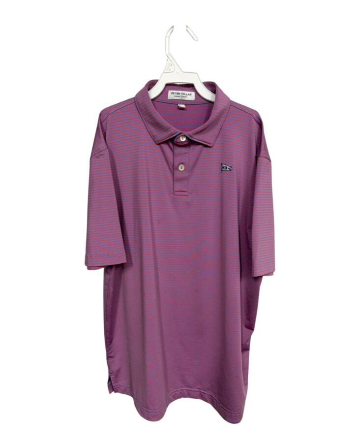 PETER MILLAR  PINK  STRIPED  DRESS SHIRT