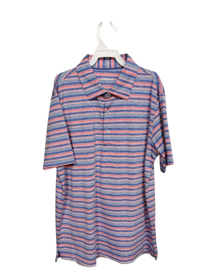 JOHNNIE-O  BLUE  STRIPED  DRESS SHIRT