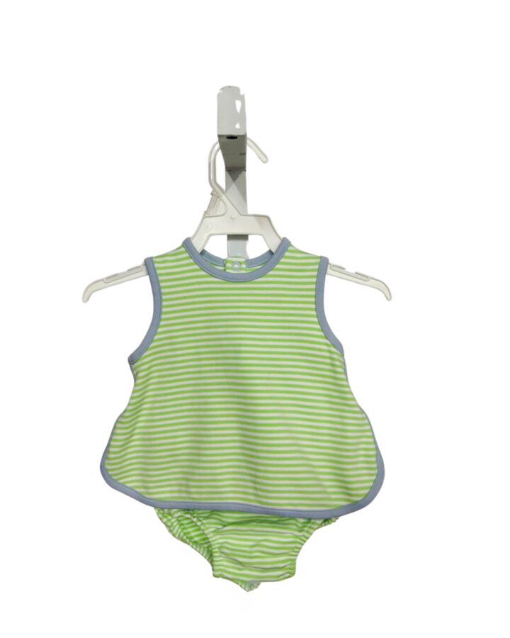 THE BEAUFORT BONNET COMPANY  GREEN  STRIPED  2-PIECE OUTFIT