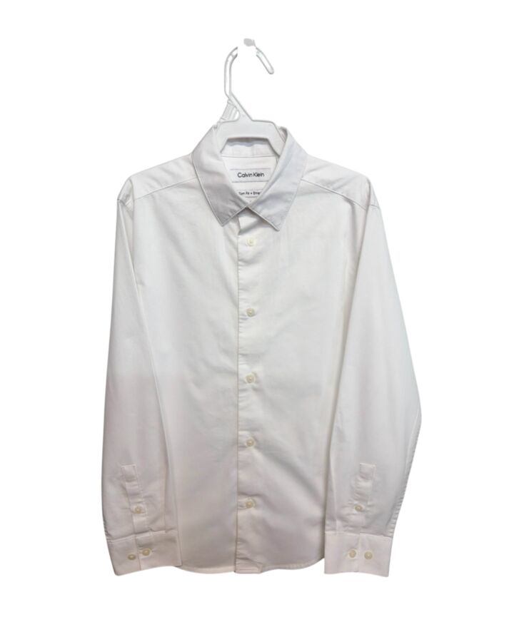 CALVIN KLEIN  WHITE    DRESS SHIRT