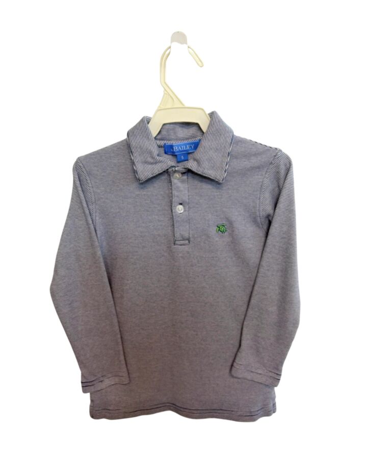 J. BAILEY  BLUE  STRIPED  KNIT LS SHIRT