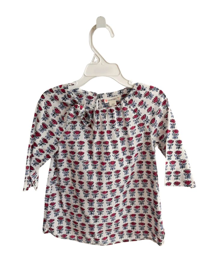 CREWCUTS  HOT PINK  FLORAL  SHIRT-LS
