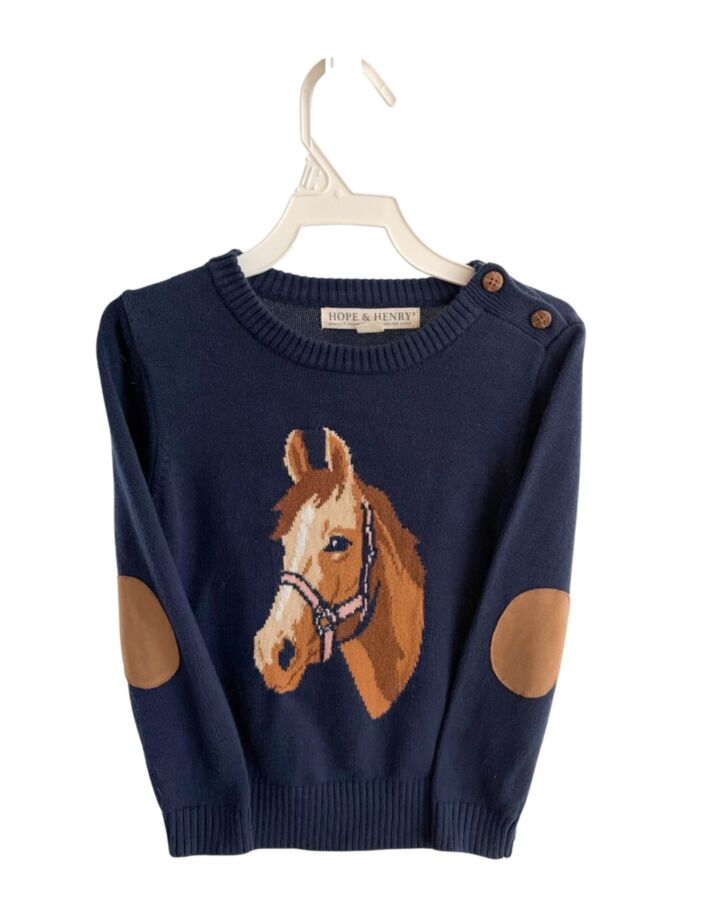 HOPE & HENRY  NAVY    SWEATER