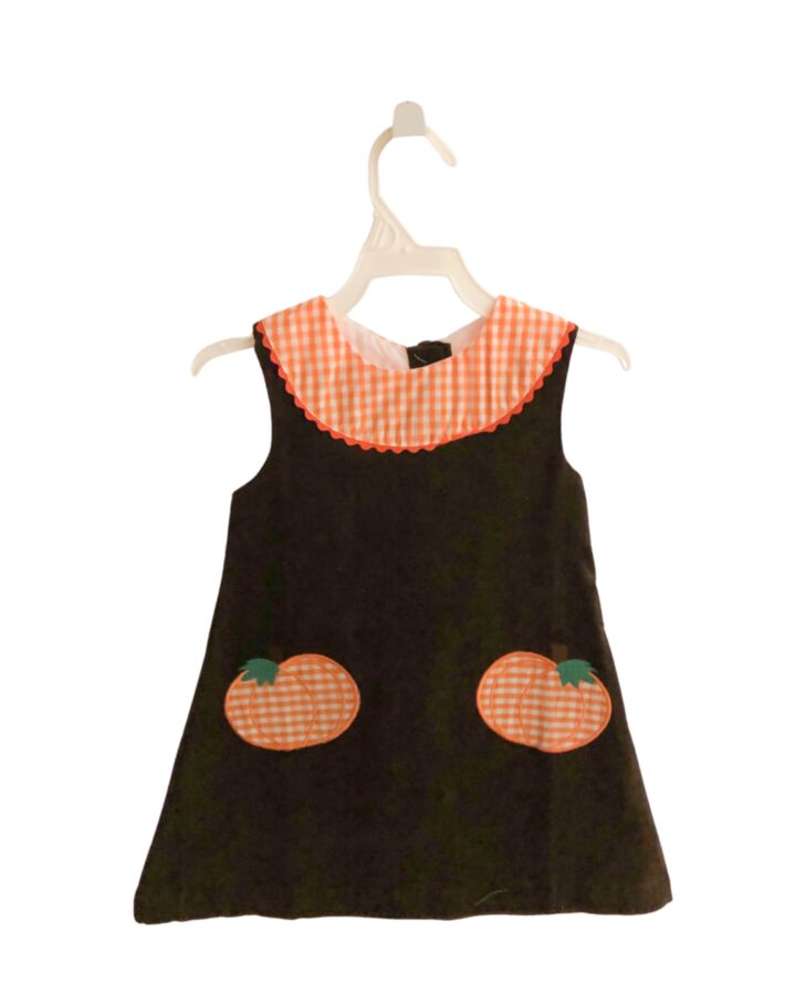 LIL CACTUS  BROWN CORDUROY  APPLIQUED DRESS