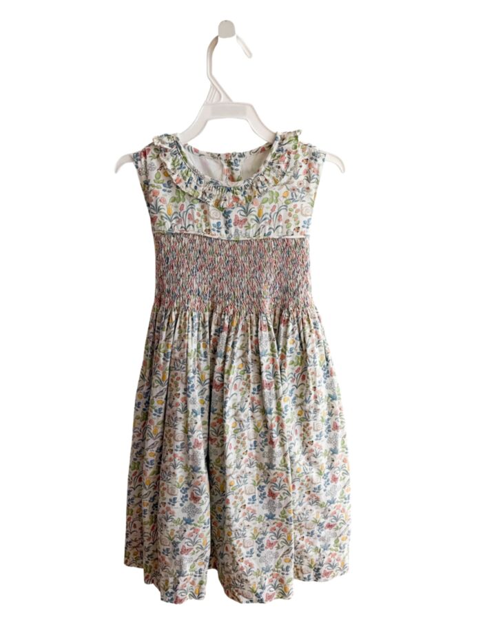 PEGGY GREEN  MULTI-COLOR   SMOCKED DRESS