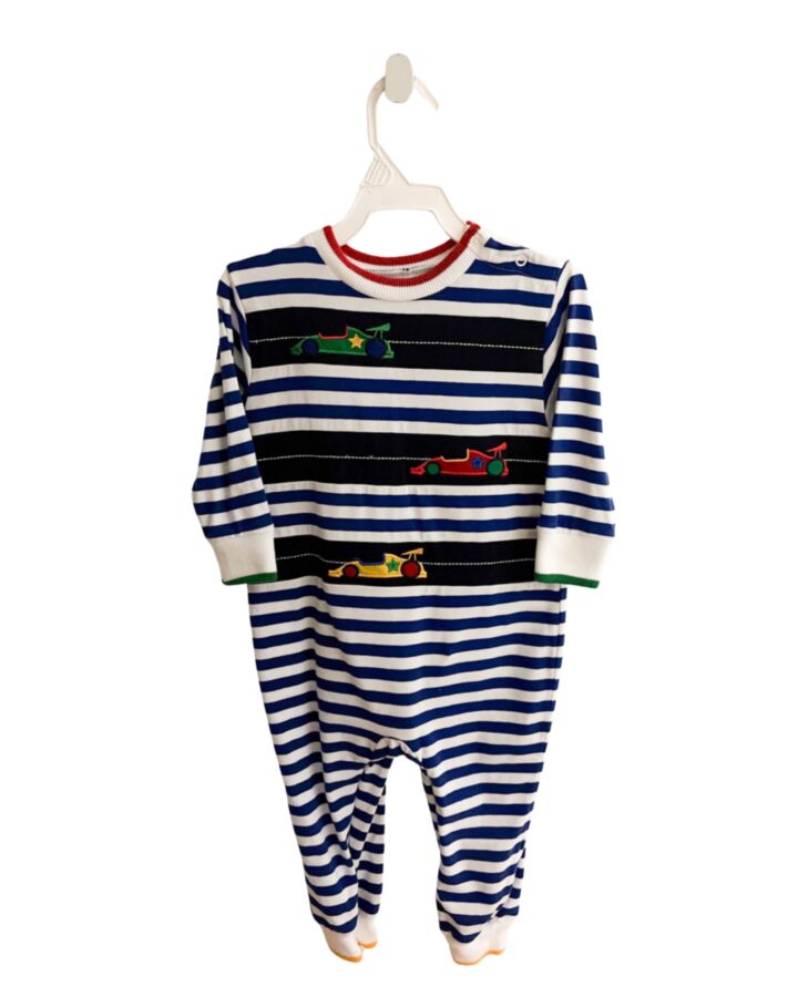 FLORENCE EISEMAN  BLUE  STRIPED  LONGALL