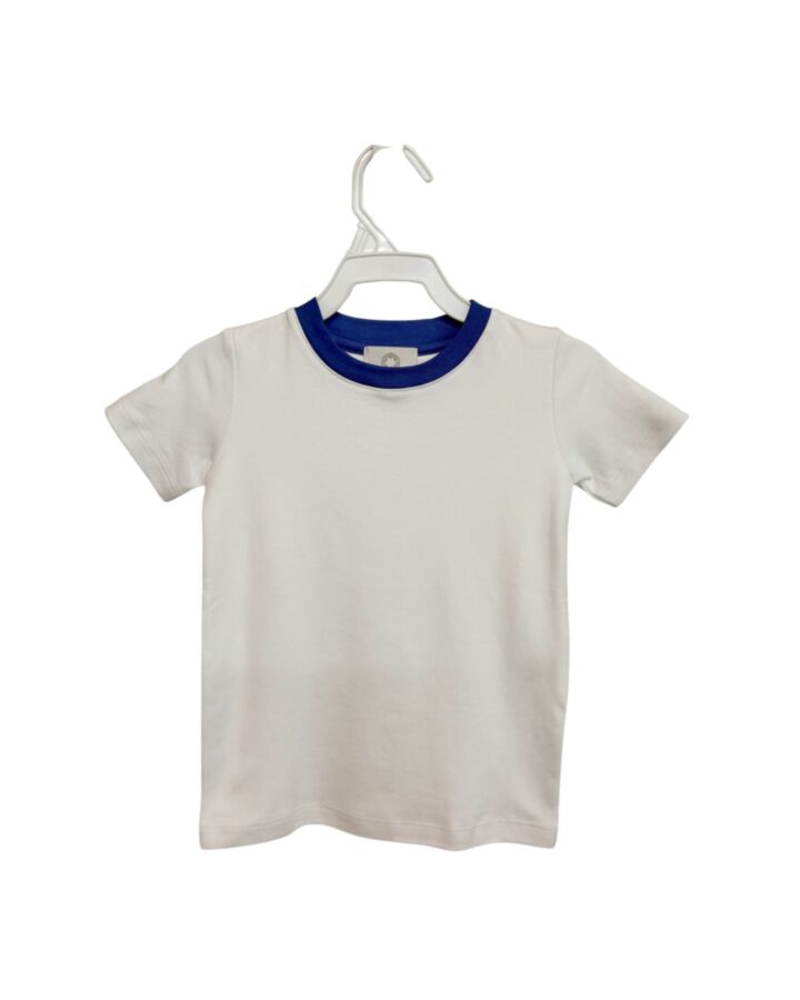 THE PROPER PEONY  WHITE    KNIT SS SHIRT