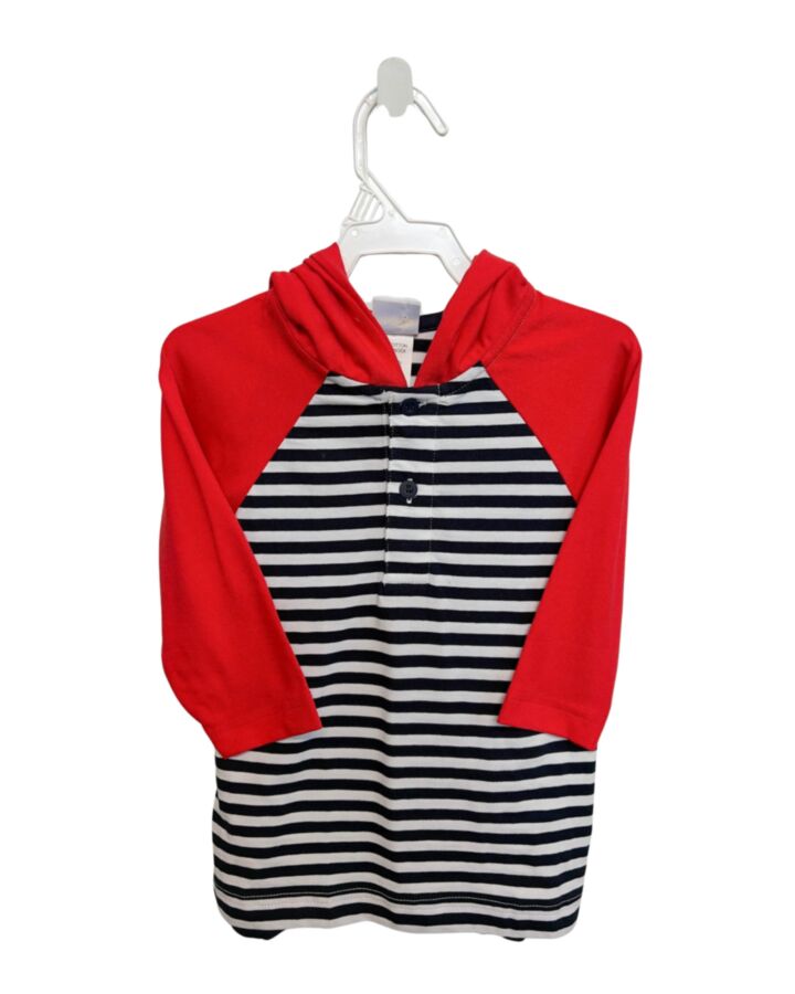 FLORENCE EISEMAN  BLUE  STRIPED  PULLOVER
