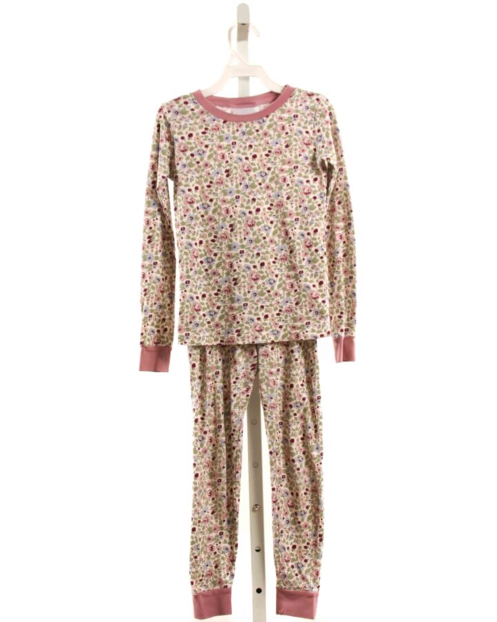 LAKE PAJAMAS  PURPLE KNIT FLORAL  LOUNGEWEAR
