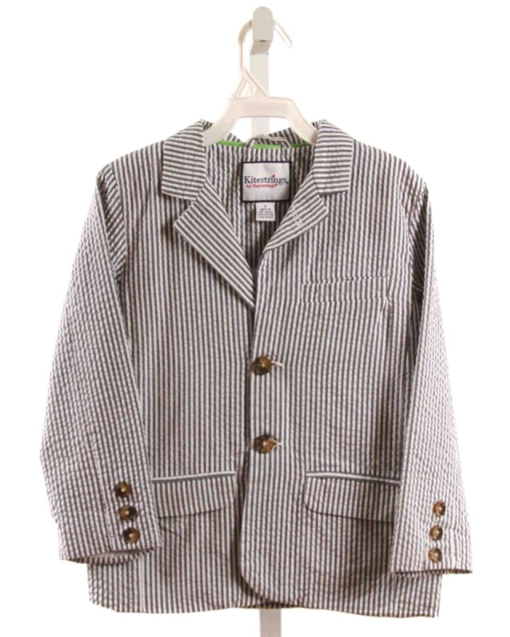 KITESTRINGS  BLUE SEERSUCKER STRIPED  BLAZER
