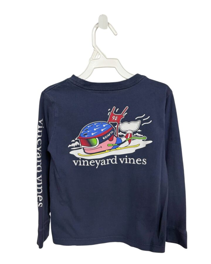 VINEYARD VINES  BLUE   PRINTED DESIGN T-SHIRT