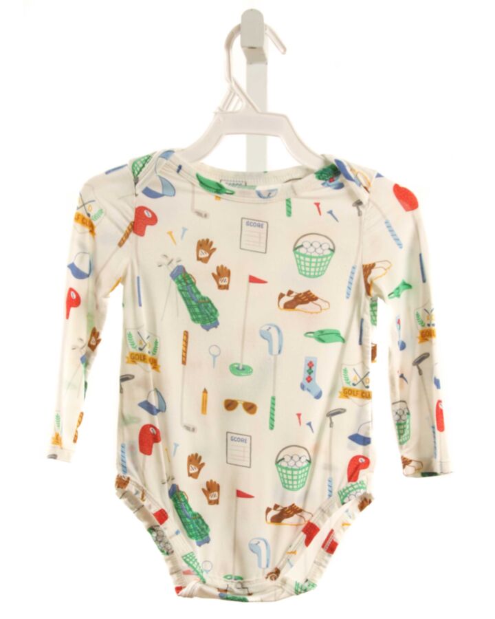 ANGEL DEAR  CREAM  PRINTED DESIGN KNIT LS SHIRT