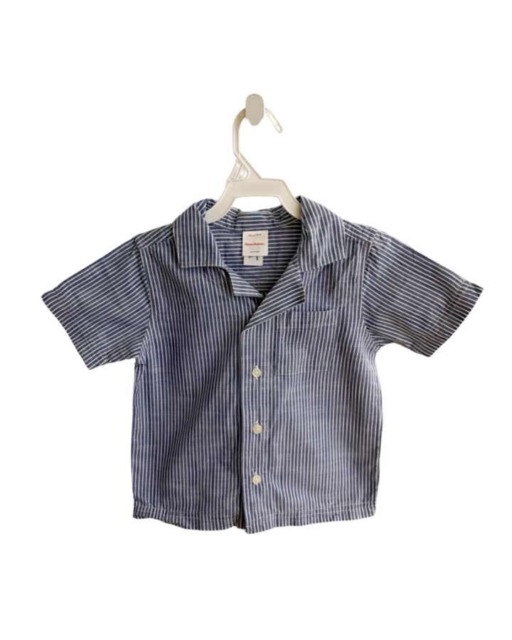 HANNA ANDERSSON BLUE STRIPED SHIRT-SS
