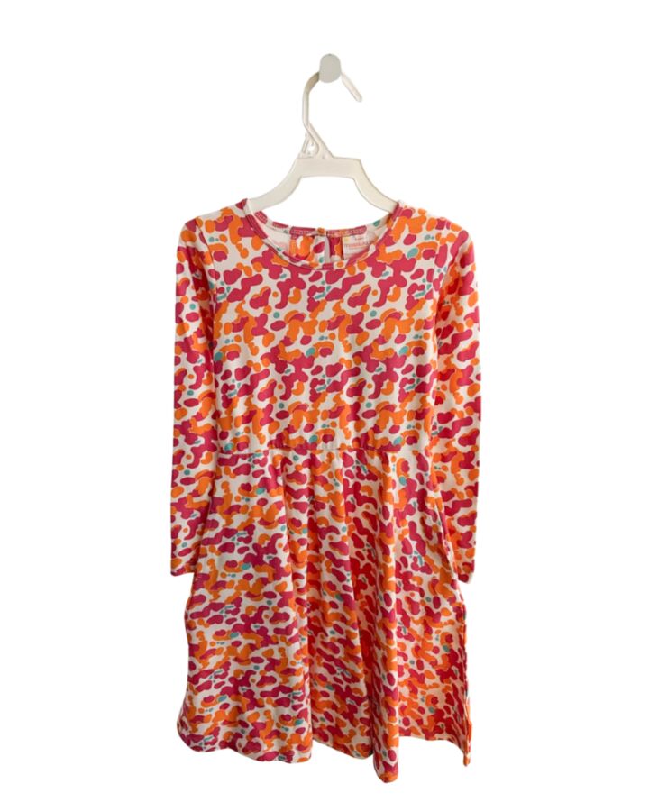MASALA KIDS  HOT PINK   PRINTED DESIGN KNIT DRESS