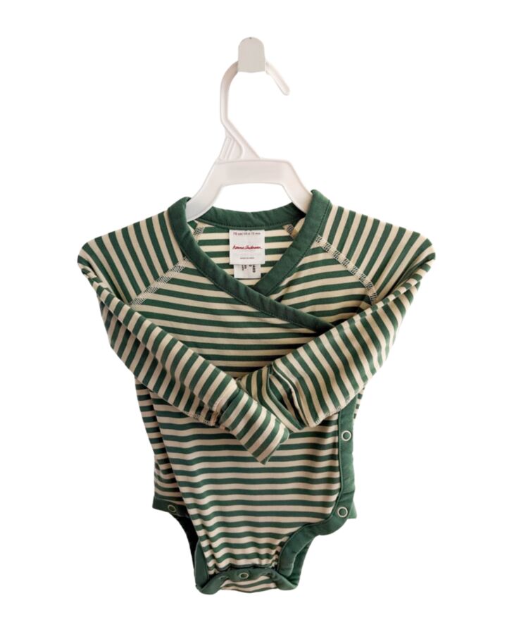 HANNA ANDERSSON  GREEN  STRIPED  KNIT BUBBLE