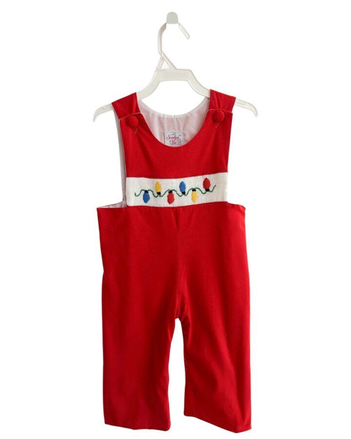 SMOCKED OR NOT  RED   SMOCKED LONGALL