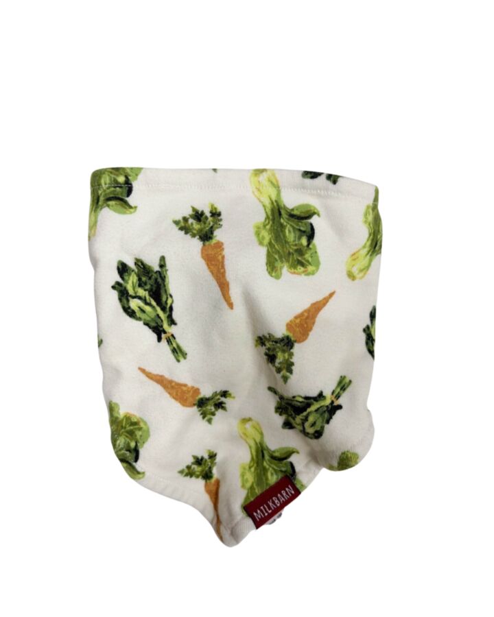 MILKBARN  WHITE   PRINTED DESIGN BIB