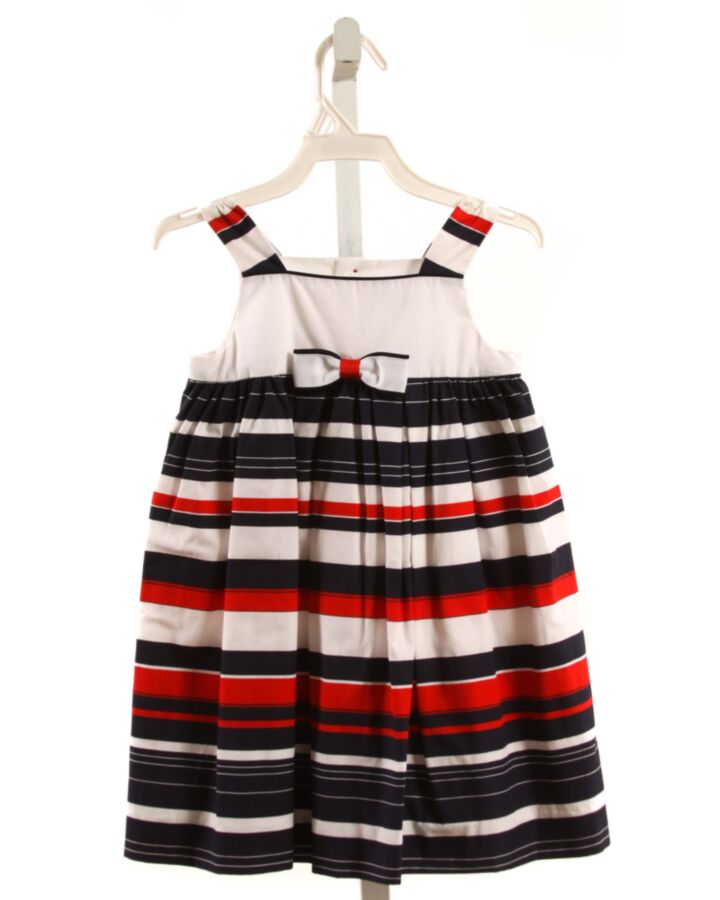 LULI & ME  MULTI-COLOR  STRIPED  DRESS WITH BOW