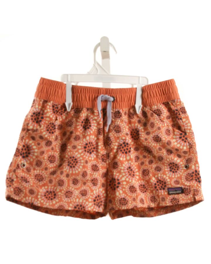PATAGONIA  ORANGE  PRINTED DESIGN SHORTS