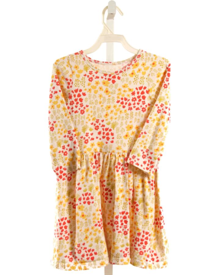 WINTER WATER FACTORY  YELLOW  FLORAL  KNIT DRESS