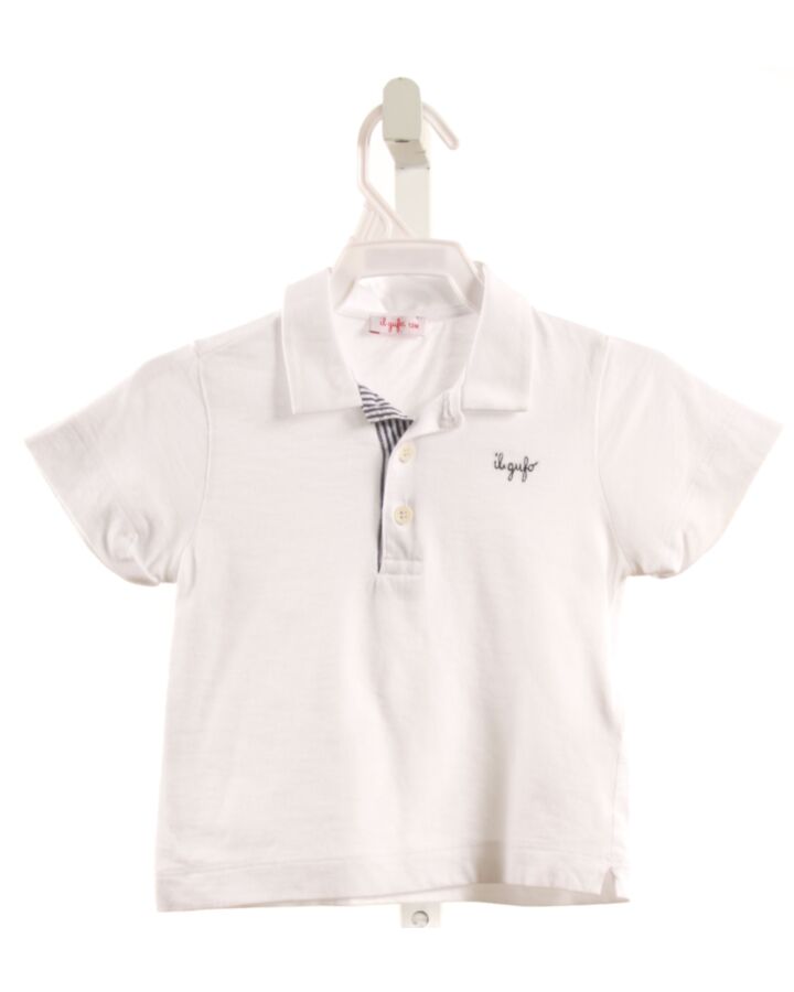 IL GUFO  WHITE  KNIT SS SHIRT