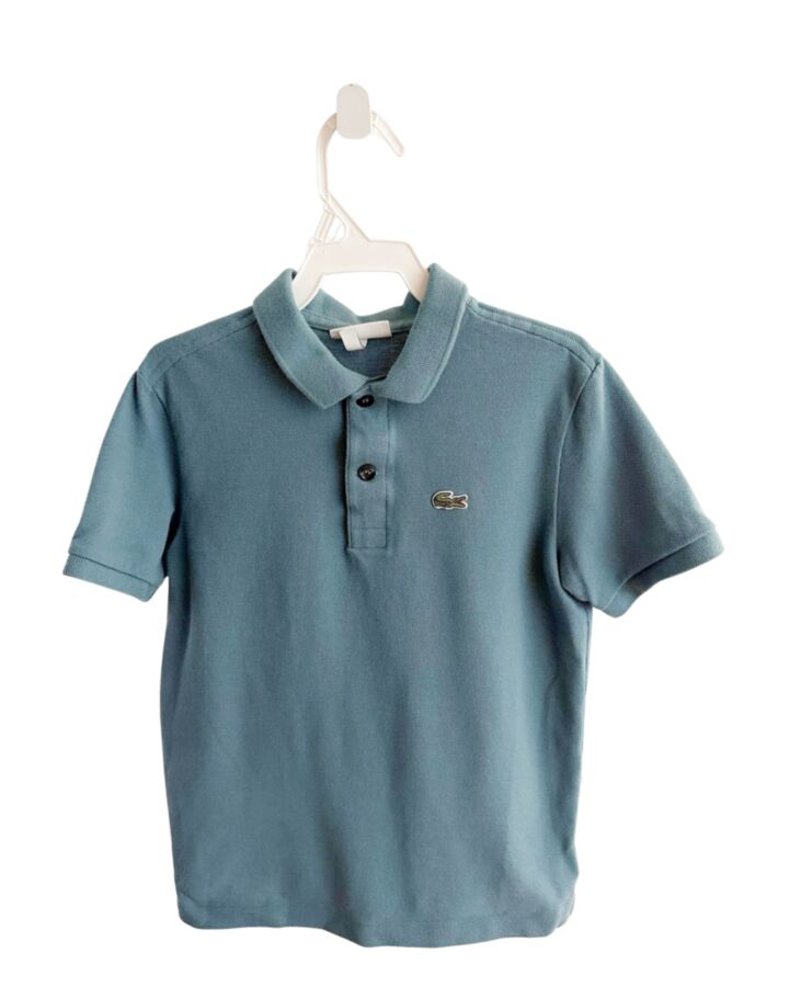 LACOSTE  BLUE PIQUE   DRESS SHIRT