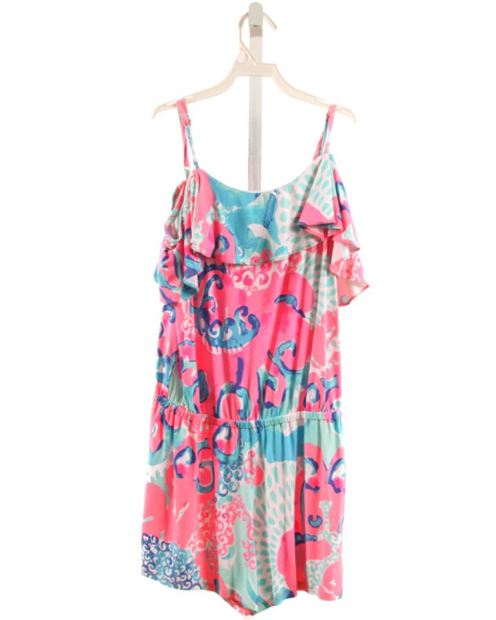 LILLY PULITZER  HOT PINK  FLORAL  ROMPER