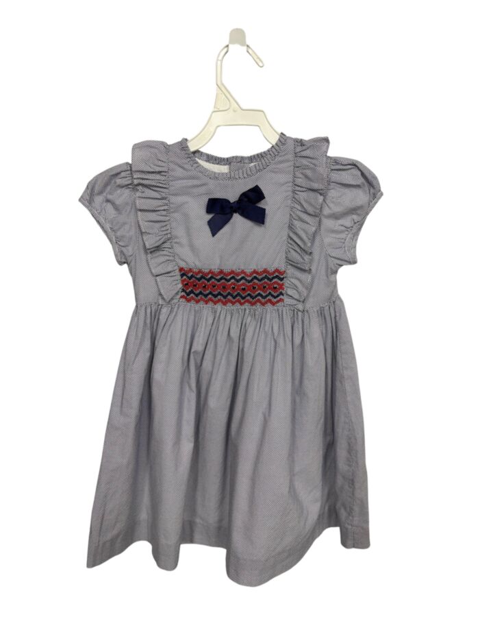 RACHEL RILEY  BLUE  POLKA DOT SMOCKED DRESS