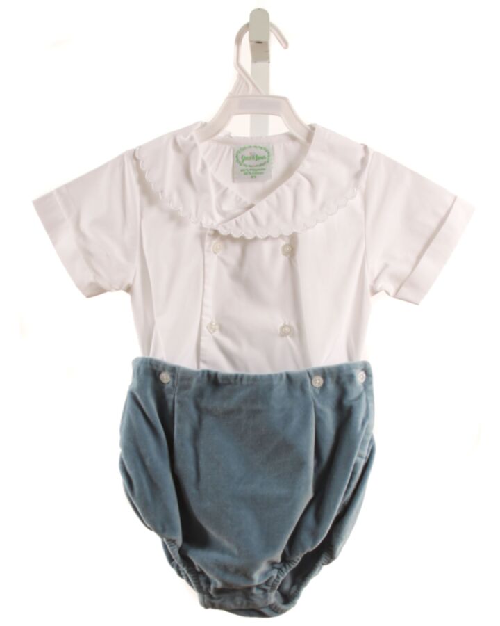 GRACE & JAMES  BLUE VELVET   DRESSY BUBBLE
