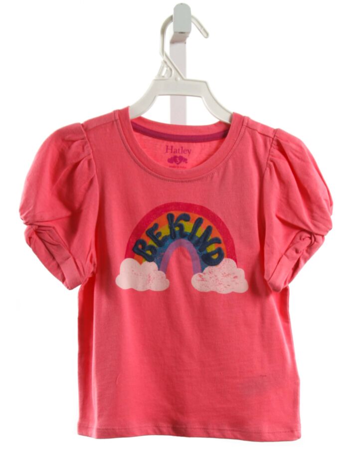 HATLEY  HOT PINK  PRINT EMBROIDERED KNIT SS SHIRT
