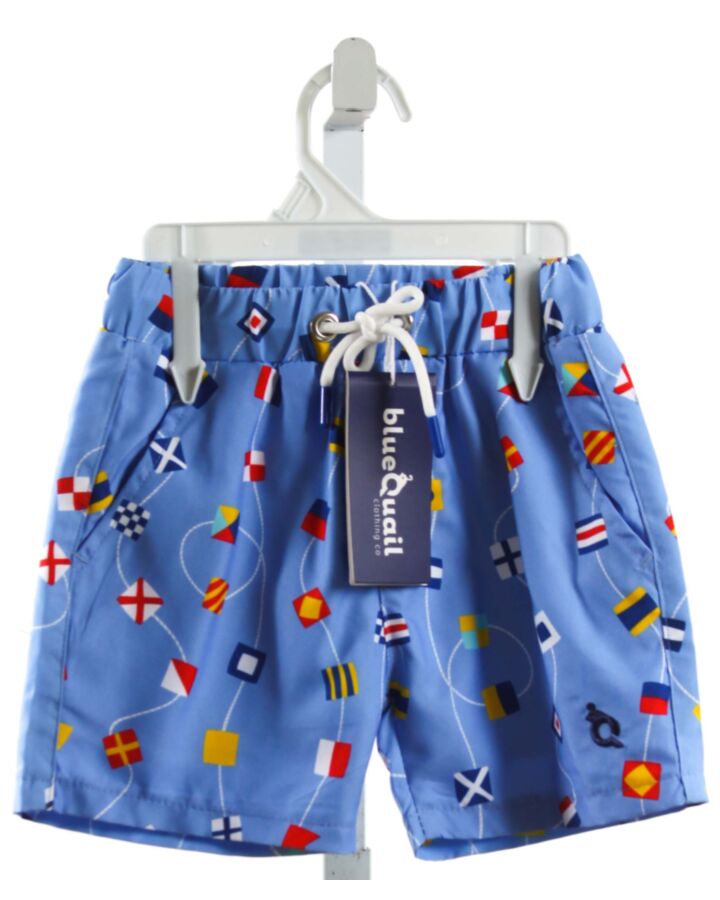 BLUE QUAIL  BLUE  SWIM TRUNKS