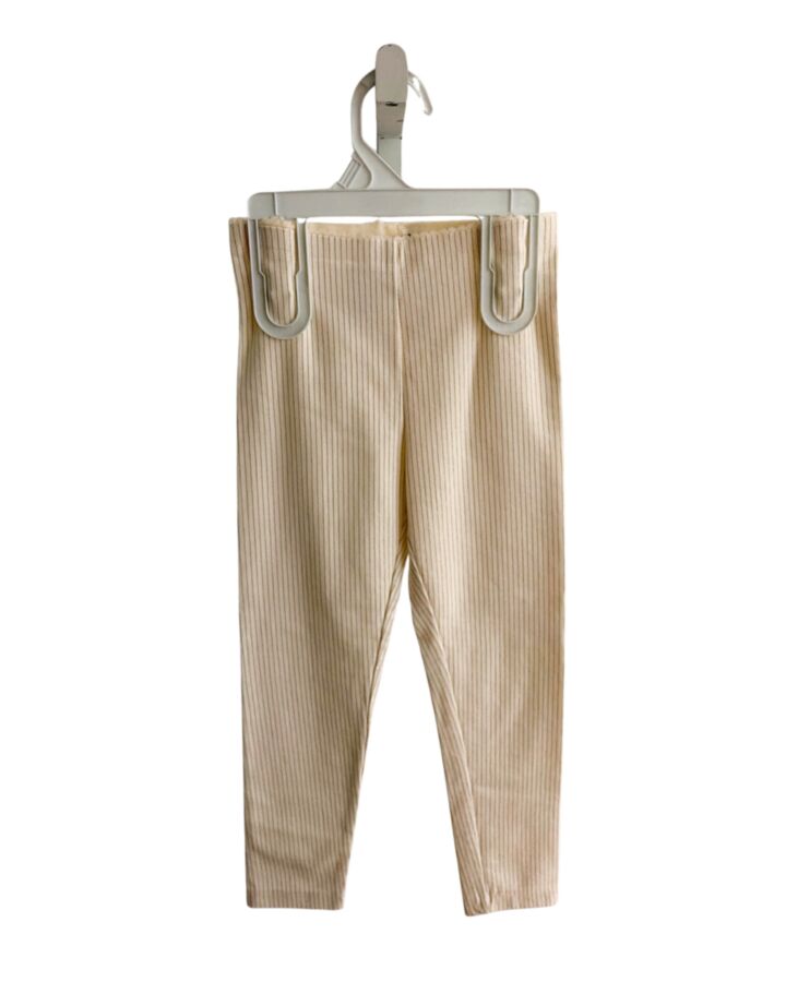 TEA  CREAM  STRIPED  LEGGINGS