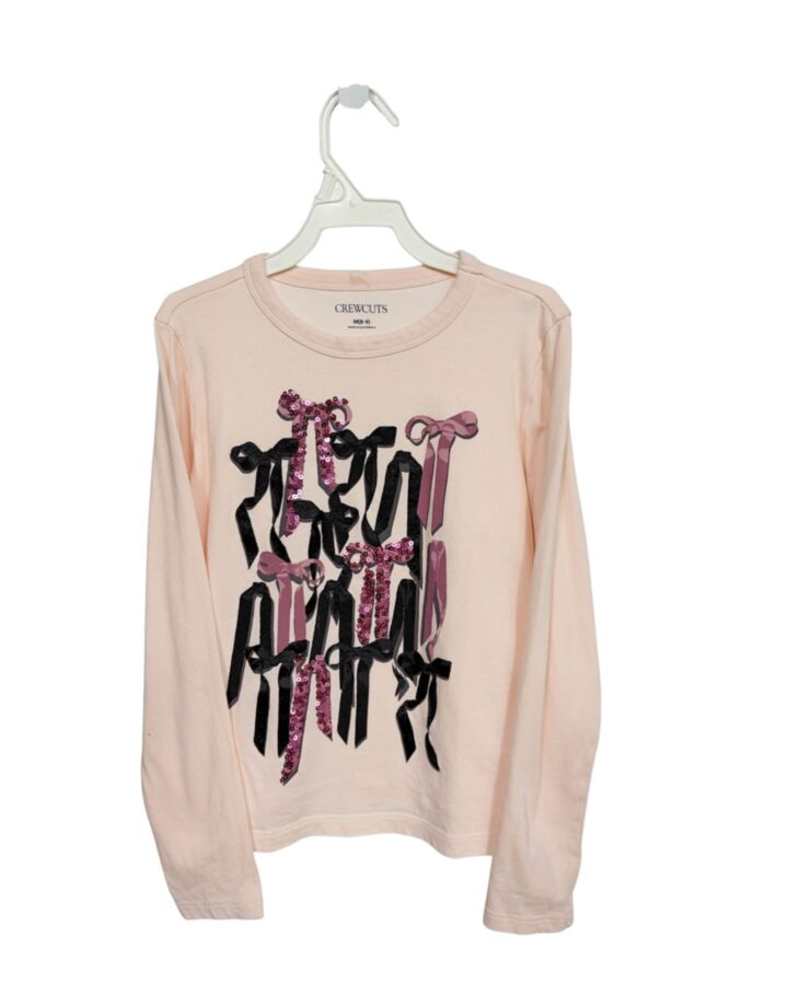 CREWCUTS LT PINK KNIT LS SHIRT