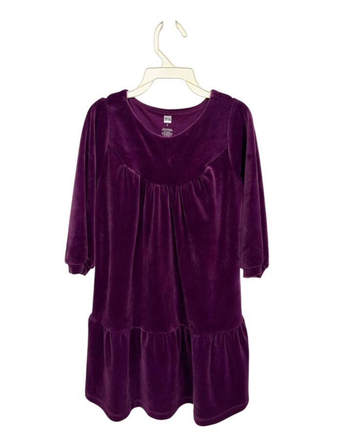 TEA  PURPLE VELOUR   DRESS