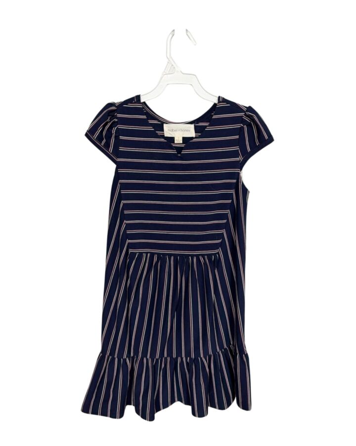MABEL + HONEY BLUE STRIPED KNIT DRESS