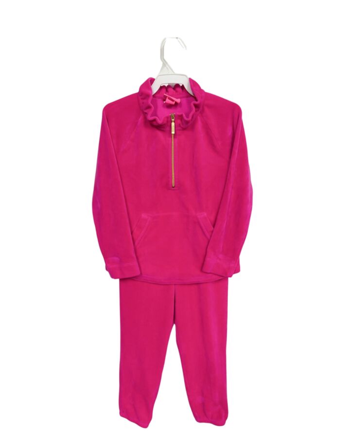 LILLY PULITZER  HOT PINK VELOUR   2-PIECE OUTFIT