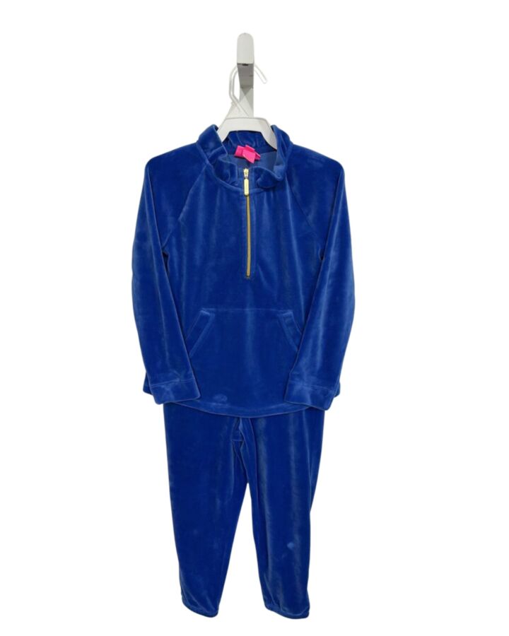 LILLY PULITZER  BLUE VELOUR   2-PIECE OUTFIT