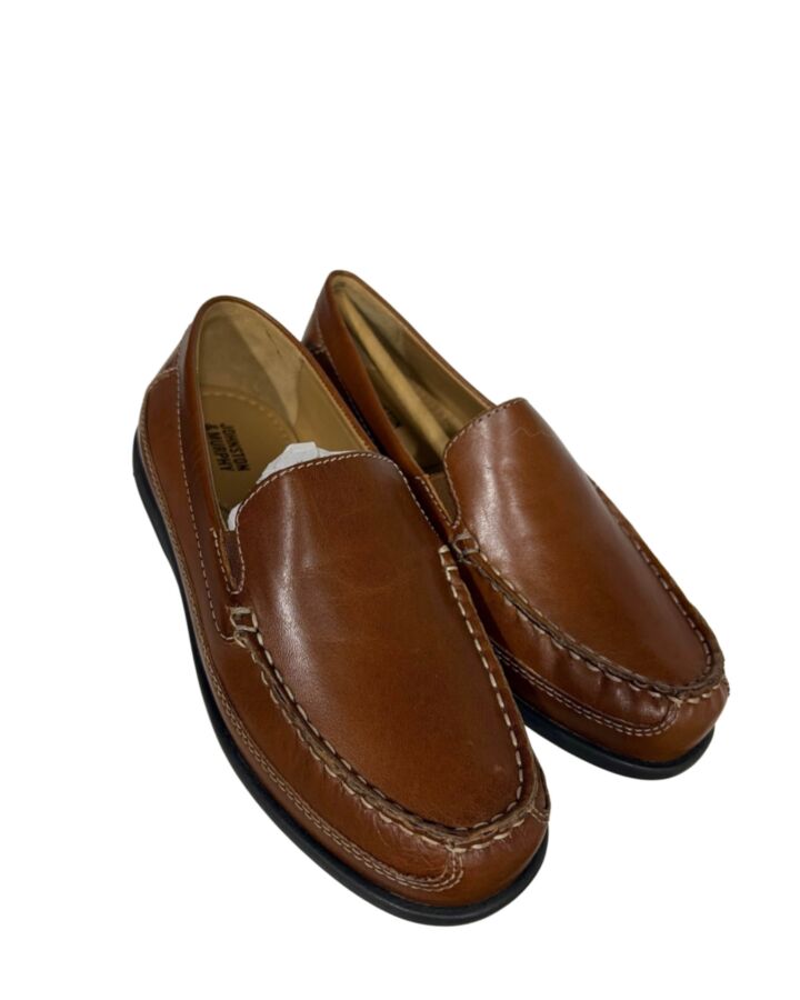 JOHNSTON & MURPHY BROWN LOAFERS *NEW WITHOUT TAG *NWT SIZE CHILD 2.5