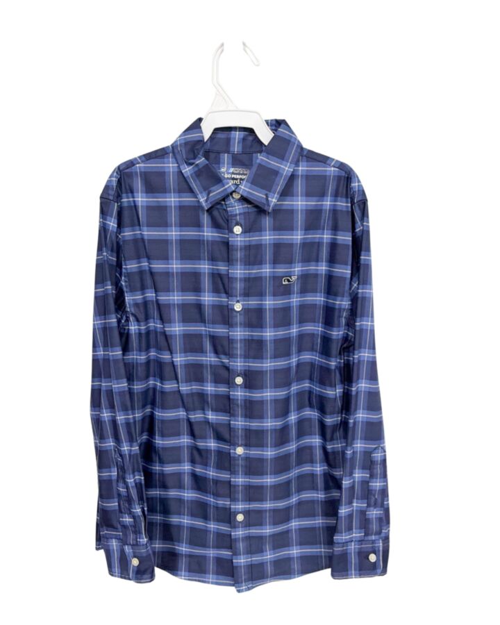 VINEYARD VINES  BLUE  PLAID  DRESS SHIRT
