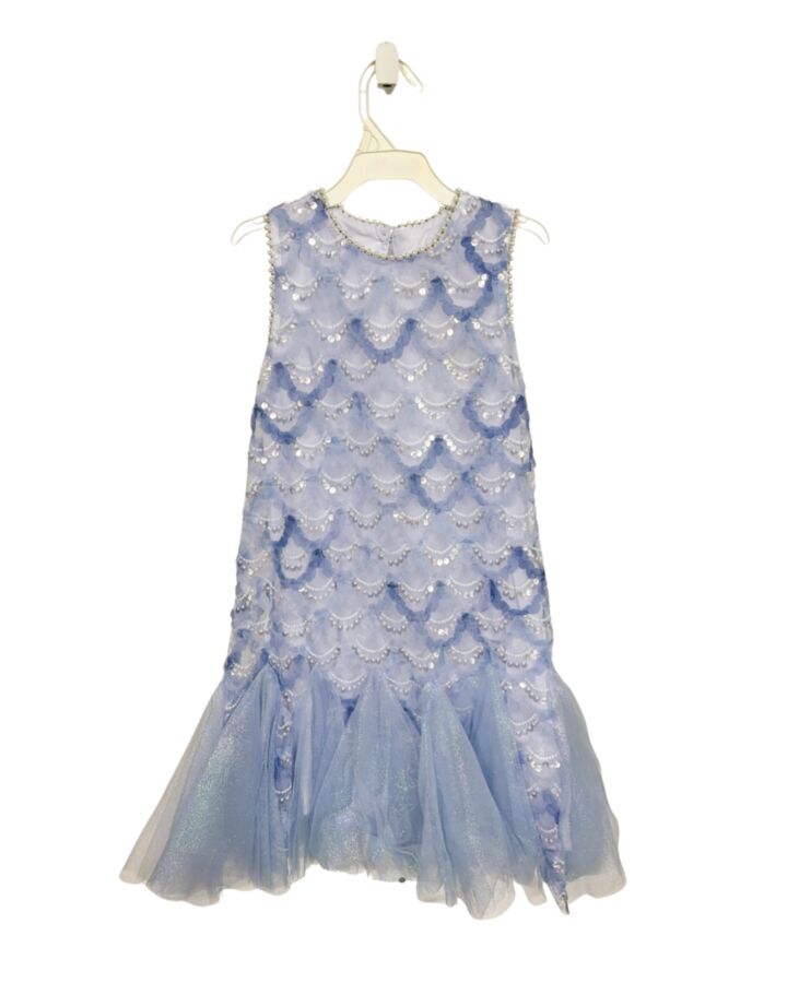 LOLA + THE BOYS  BLUE TULLE  SEQUINED PARTY DRESS