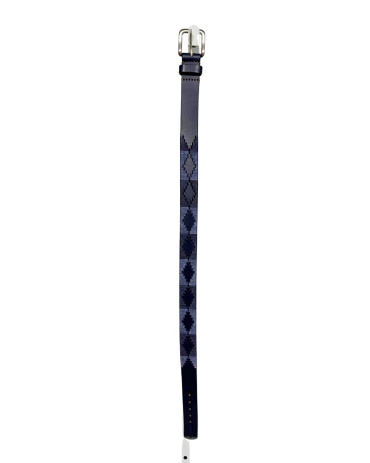 PAMPEANO  BLUE   EMBROIDERED BELT