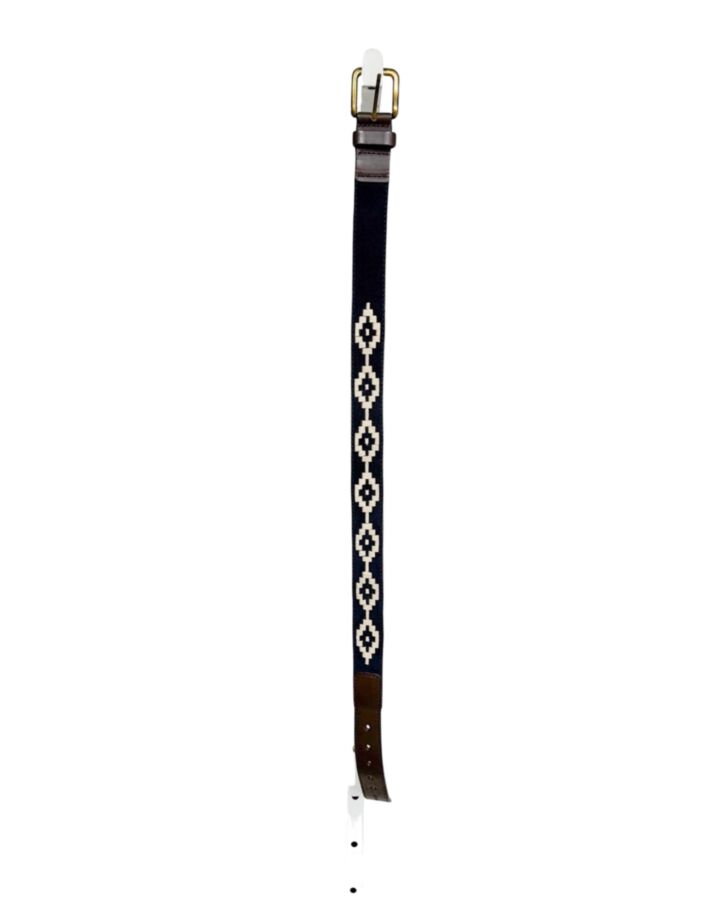 PAMPEANO  BROWN   EMBROIDERED BELT