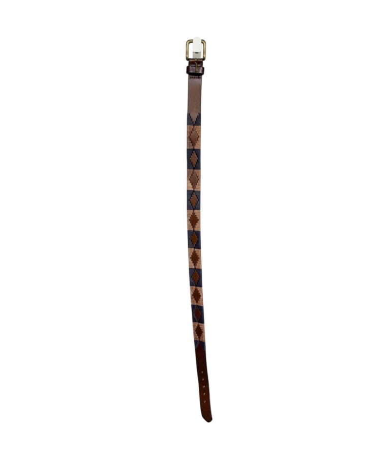 PAMPEANO  BROWN   EMBROIDERED BELT