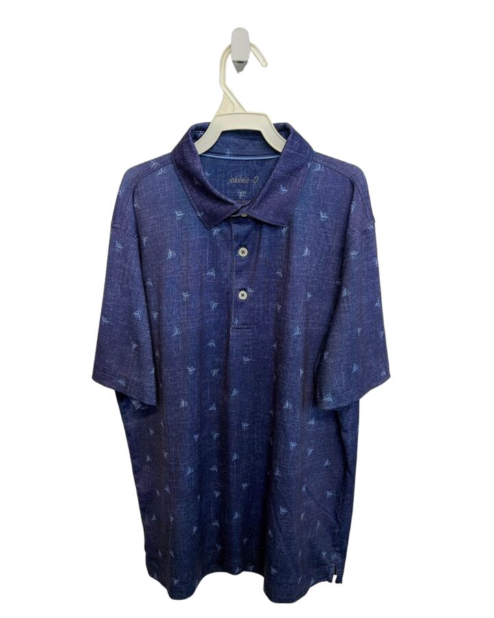 JOHNNIE-O  LT BLUE   PRINTED DESIGN DRESS SHIRT