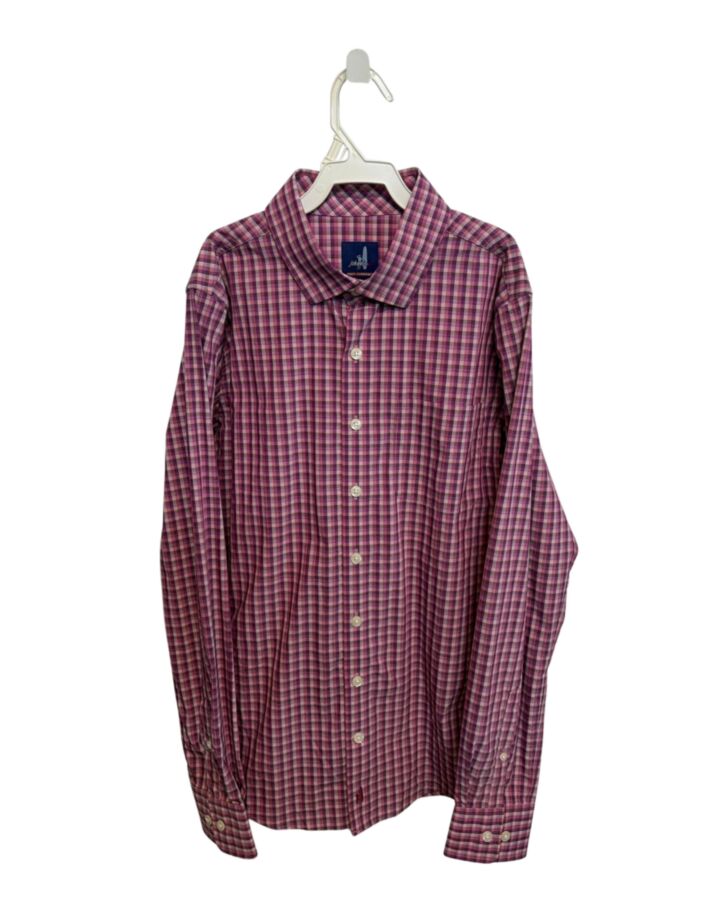 JOHNNIE-O  PURPLE  PLAID  DRESS SHIRT