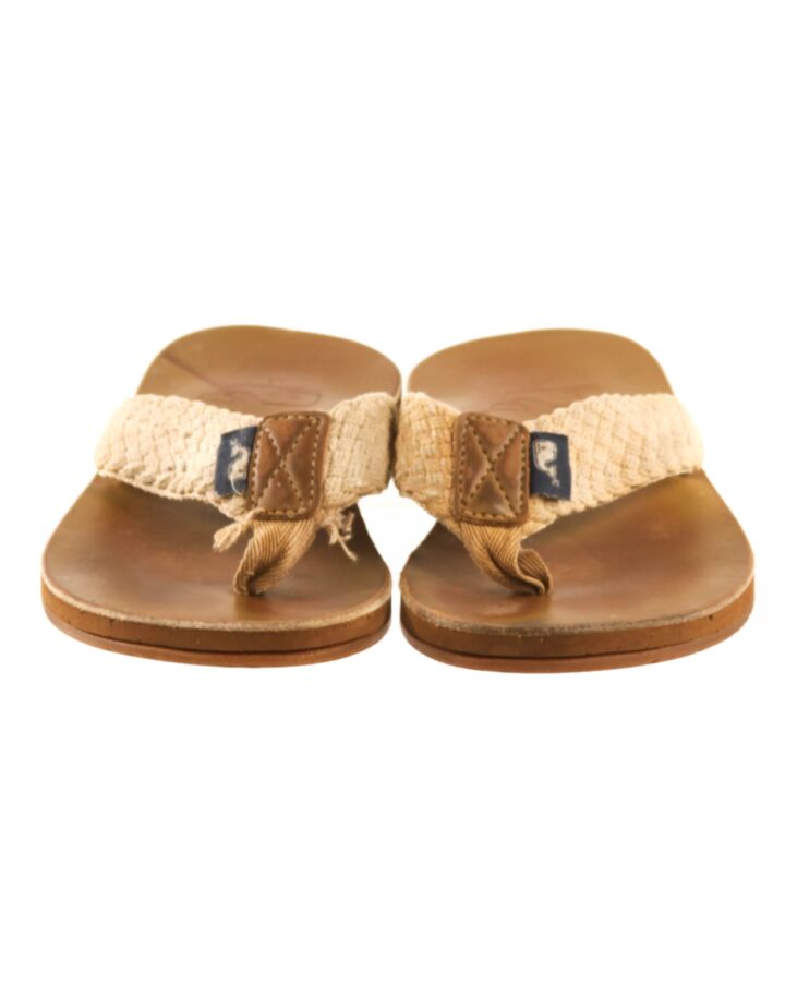 VINEYARD VINES BROWN FLIP FLOPS  *GUC SIZE TODDLER 12