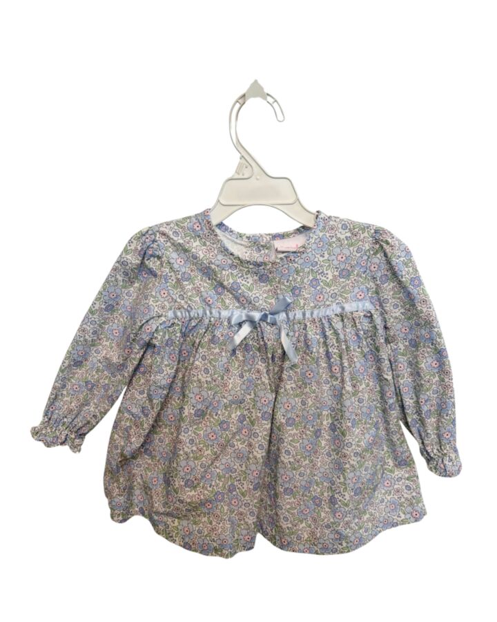 STITCHY FISH  BLUE  FLORAL  SHIRT-LS