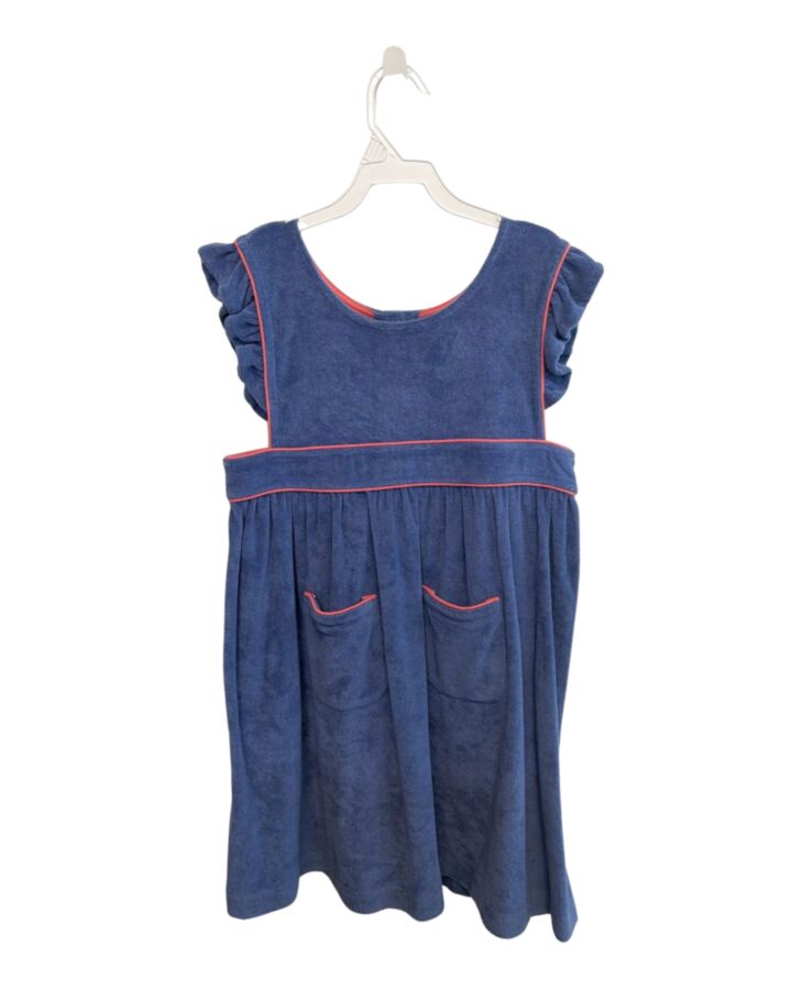 MINNOW  BLUE TERRY CLOTH   DRESS WITH RUFFLE