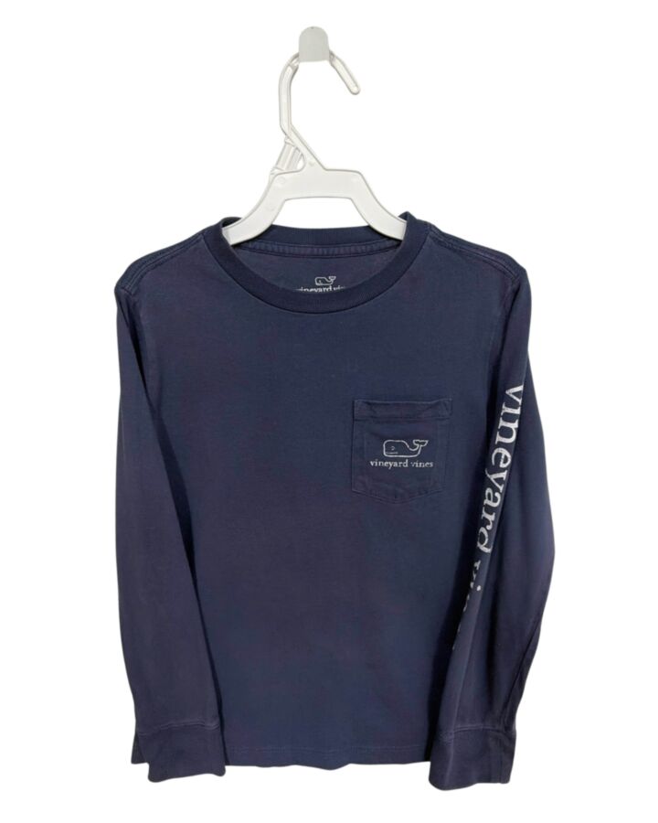 VINEYARD VINES  BLUE   PRINTED DESIGN KNIT LS SHIRT
